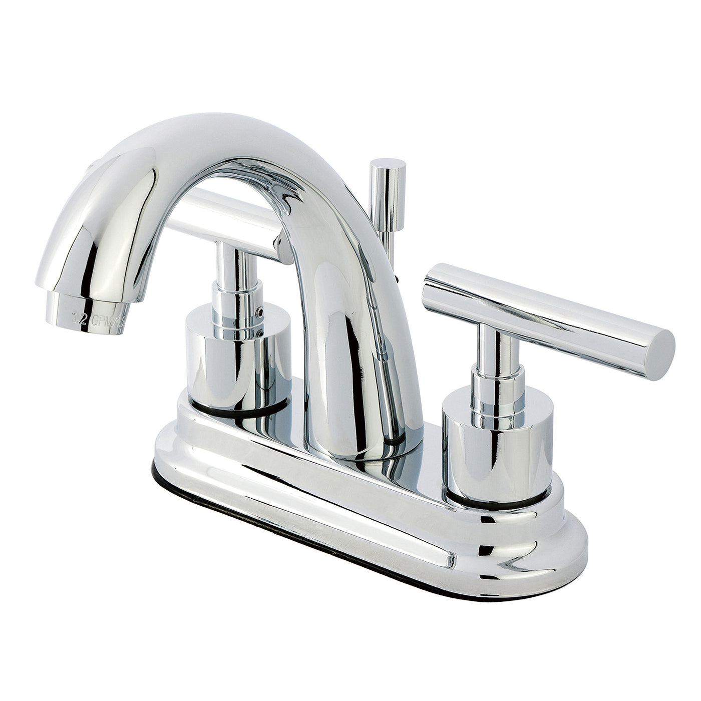 Elements of Design ES8611CML 4-Inch Centerset Bathroom Faucet with Brass Pop-Up, Polished Chrome