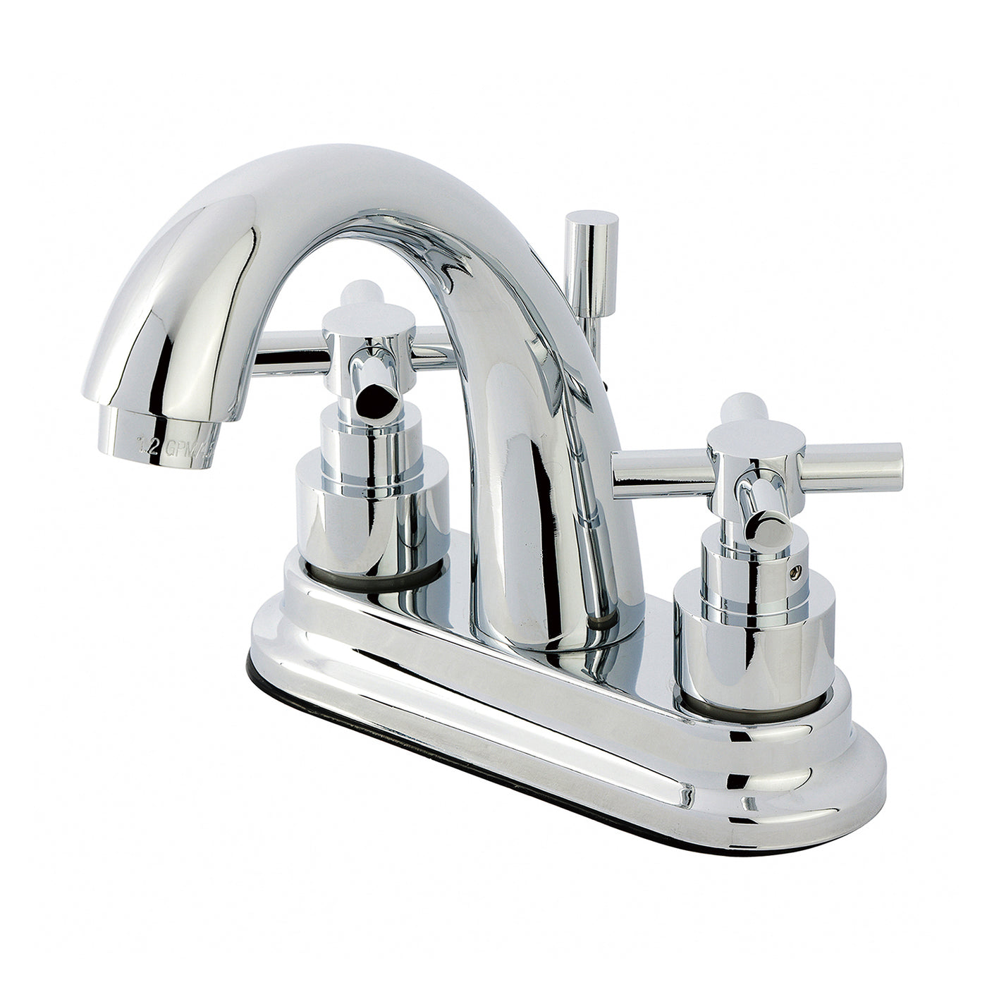 Elements of Design ES8611EX 4-Inch Centerset Bathroom Faucet with Brass Pop-Up, Polished Chrome