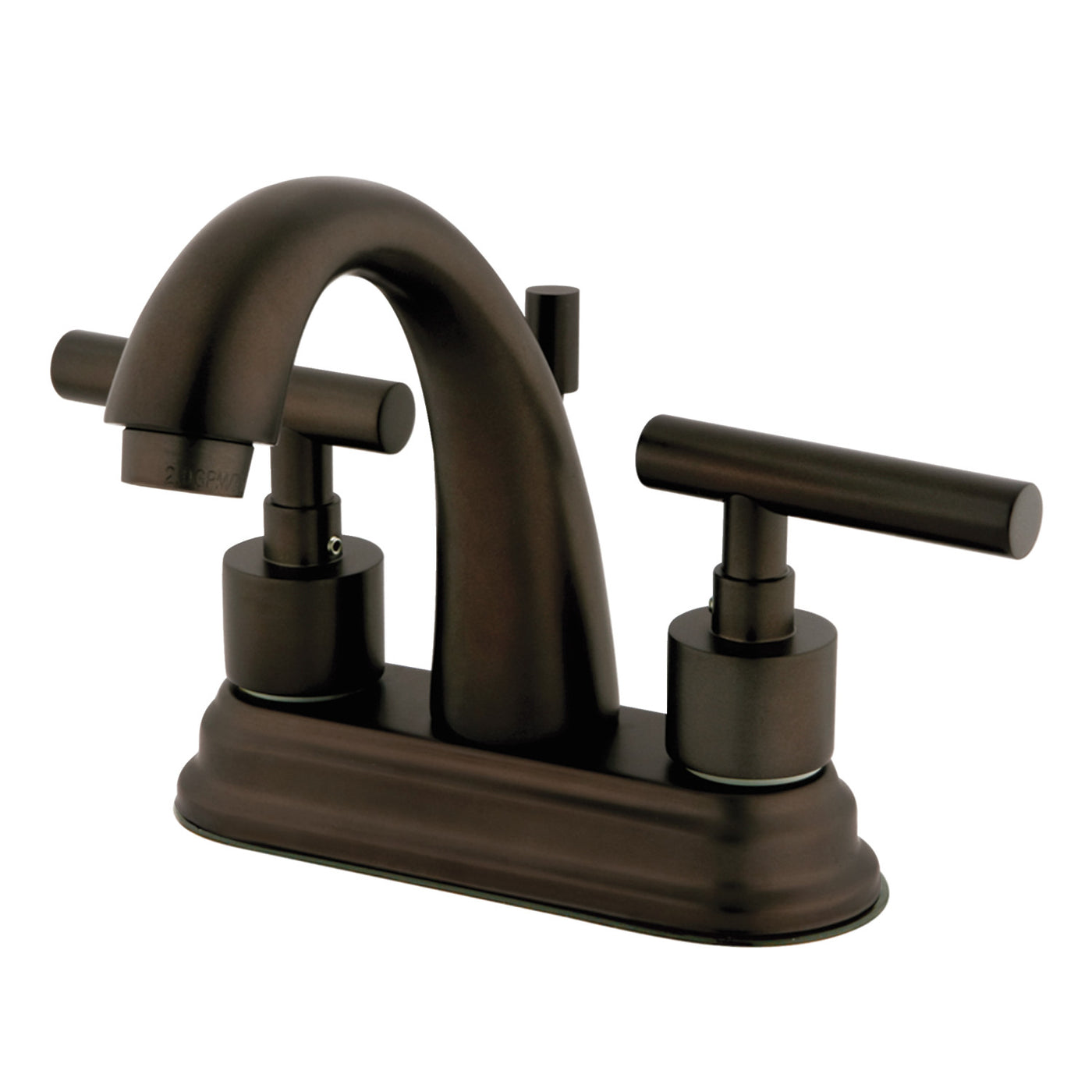 Elements of Design ES8615CML 4-Inch Centerset Bathroom Faucet with Brass Pop-Up, Oil Rubbed Bronze