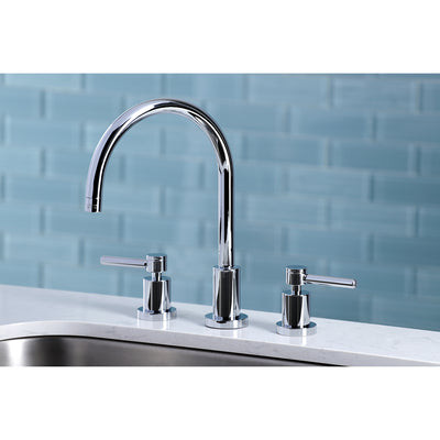 Elements of Design ES8721DLLS Widespread Kitchen Faucet, Polished Chrome