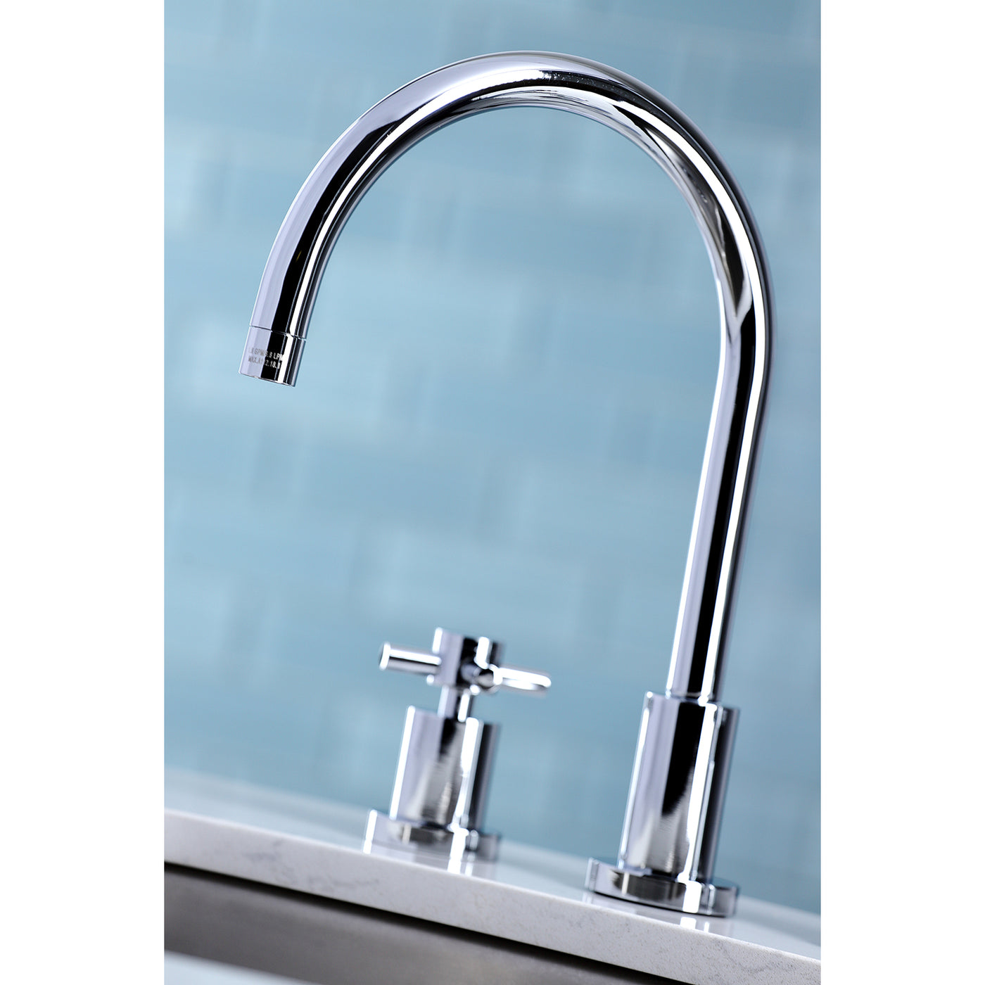 Elements of Design ES8721DX Widespread Kitchen Faucet with Plastic Sprayer, Polished Chrome