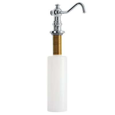 Elements of Design ESD7601 Curved Nozzle Metal Soap Dispenser, Polished Chrome