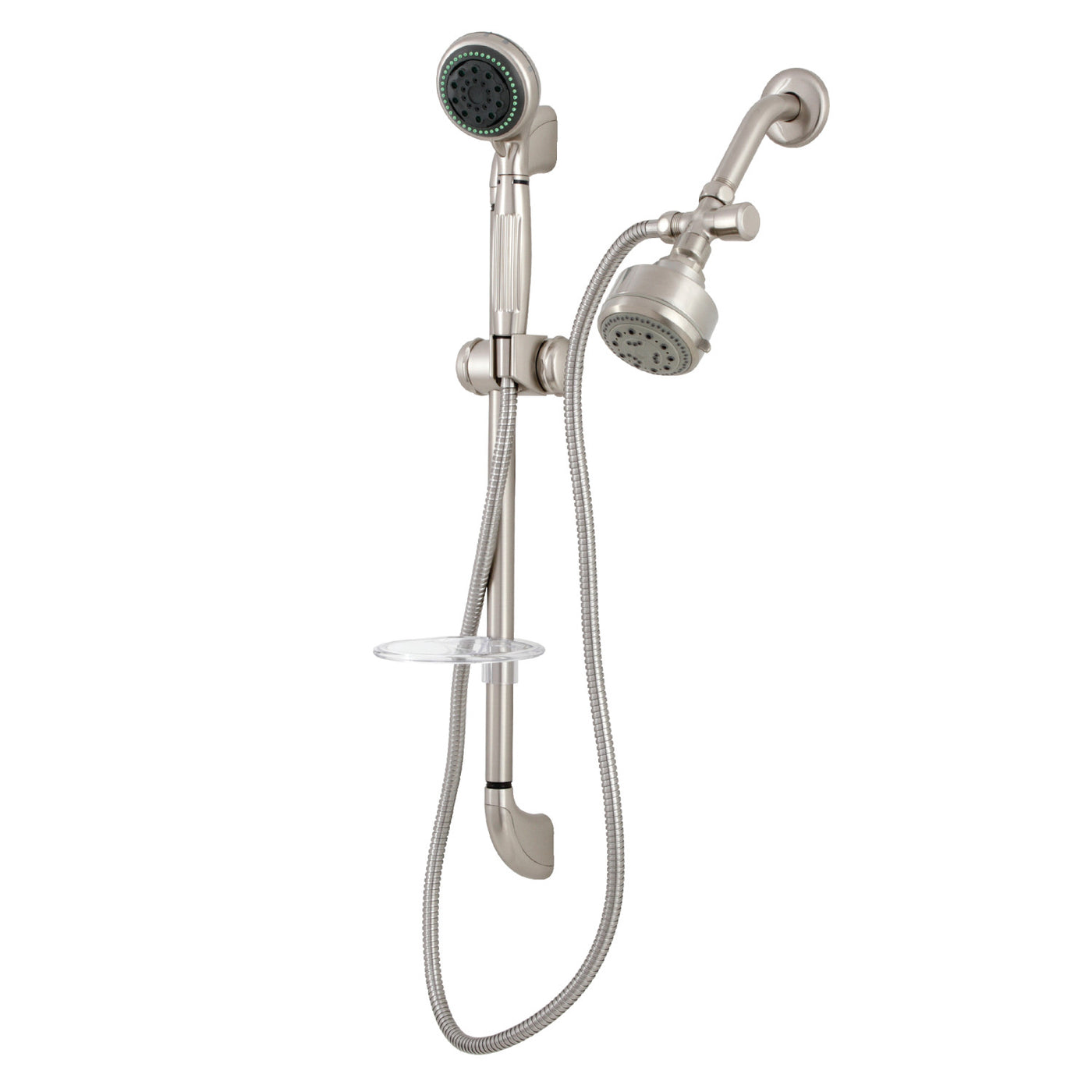 Elements of Design ESK2528SG8 Shower System with Slide Bar and Hand Shower, Brushed Nickel