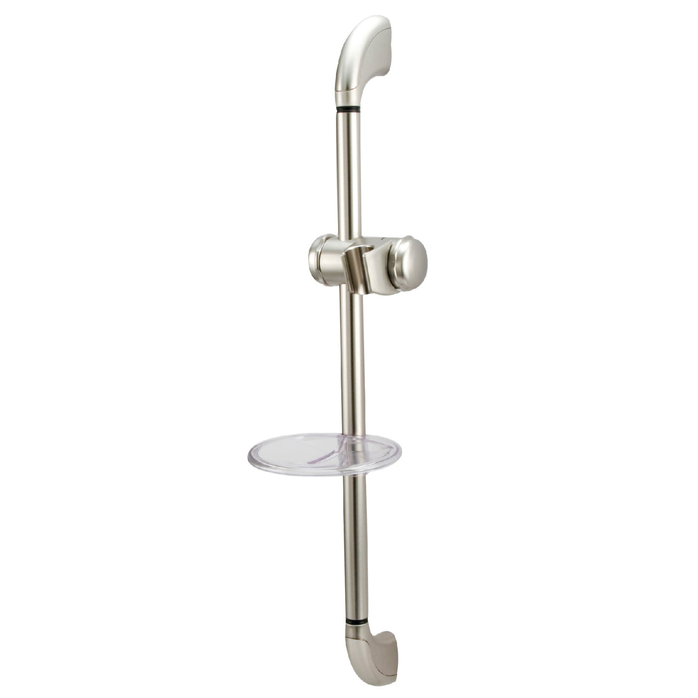 Elements of Design ESX2528SG Shower Slide Bar with Soap Dish, Brushed Nickel