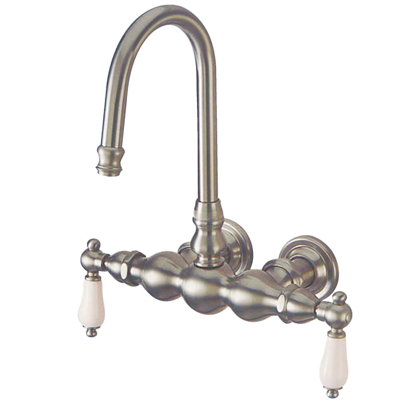 Elements of Design DT0018PL 3-3/8-Inch Wall Mount Tub Faucet, Brushed Nickel