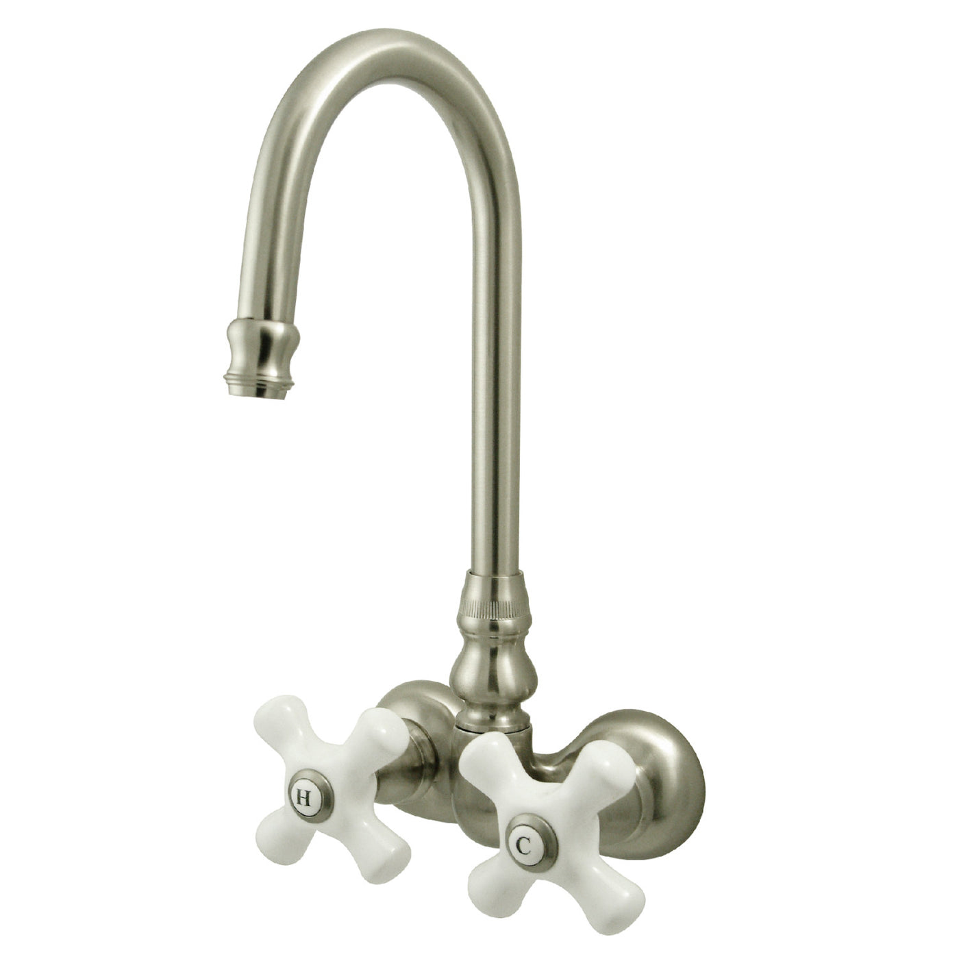 Elements of Design DT0718PX 3-3/8-Inch Wall Mount Tub Faucet, Brushed Nickel