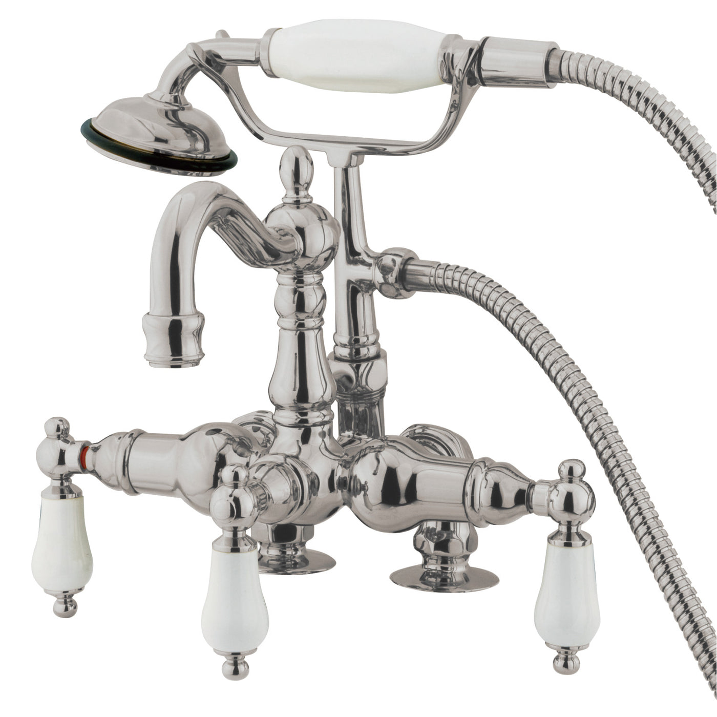 Elements of Design DT10138PL 3-3/8-Inch Deck Mount Tub Faucet, Brushed Nickel