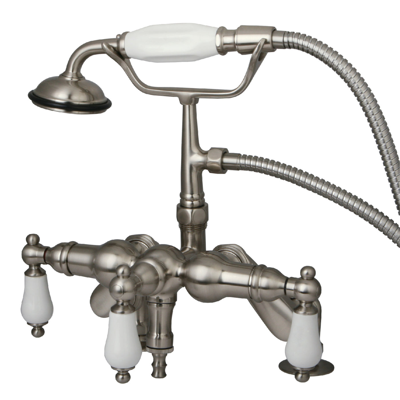 Elements of Design DT6198PL Adjustable Center Deck Mount Tub Faucet, Brushed Nickel