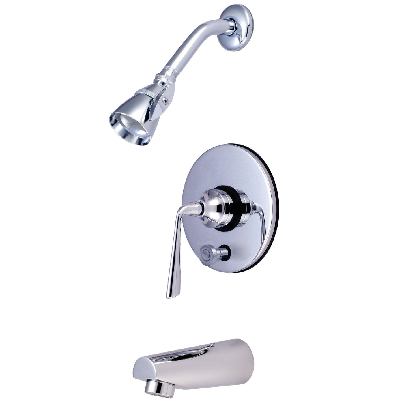 Elements of Design EB86910ZL Tub and Shower Faucet with Diverter, Polished Chrome