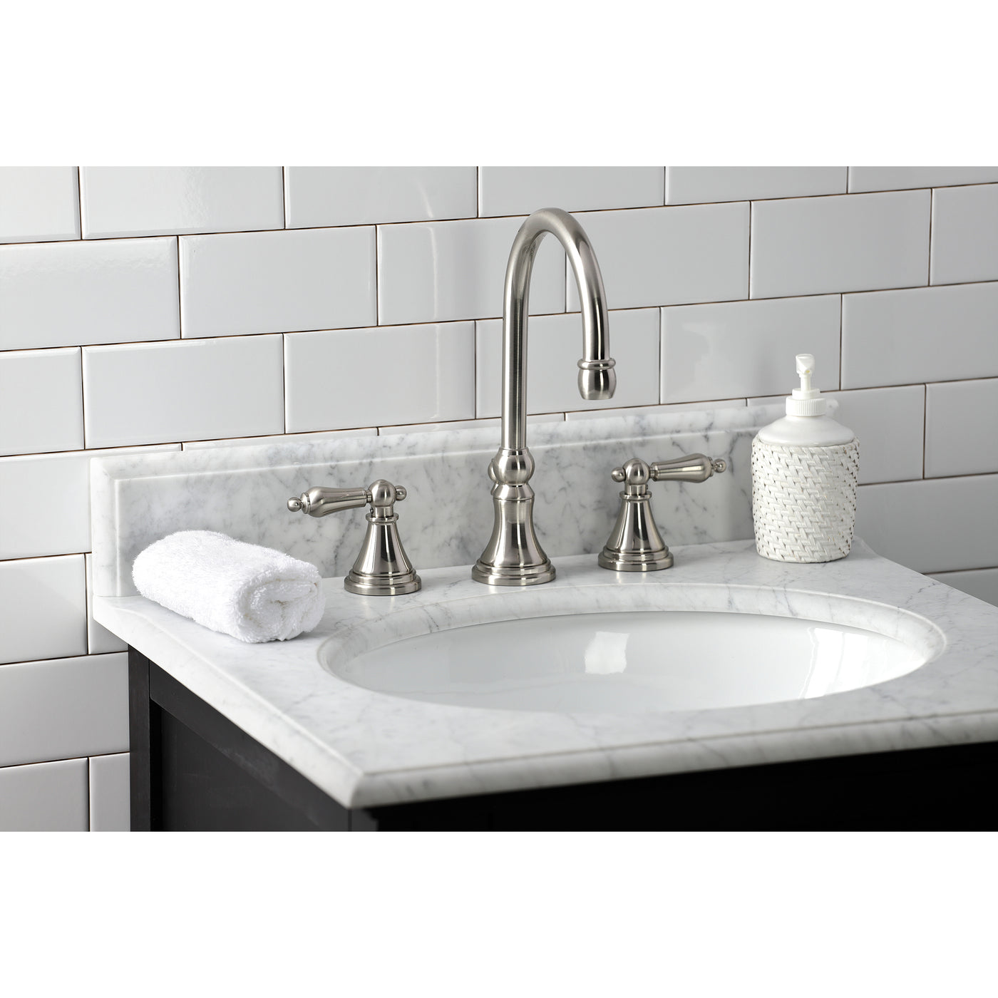 Elements of Design ES2988AL Widespread Bathroom Faucet, Brushed Nickel