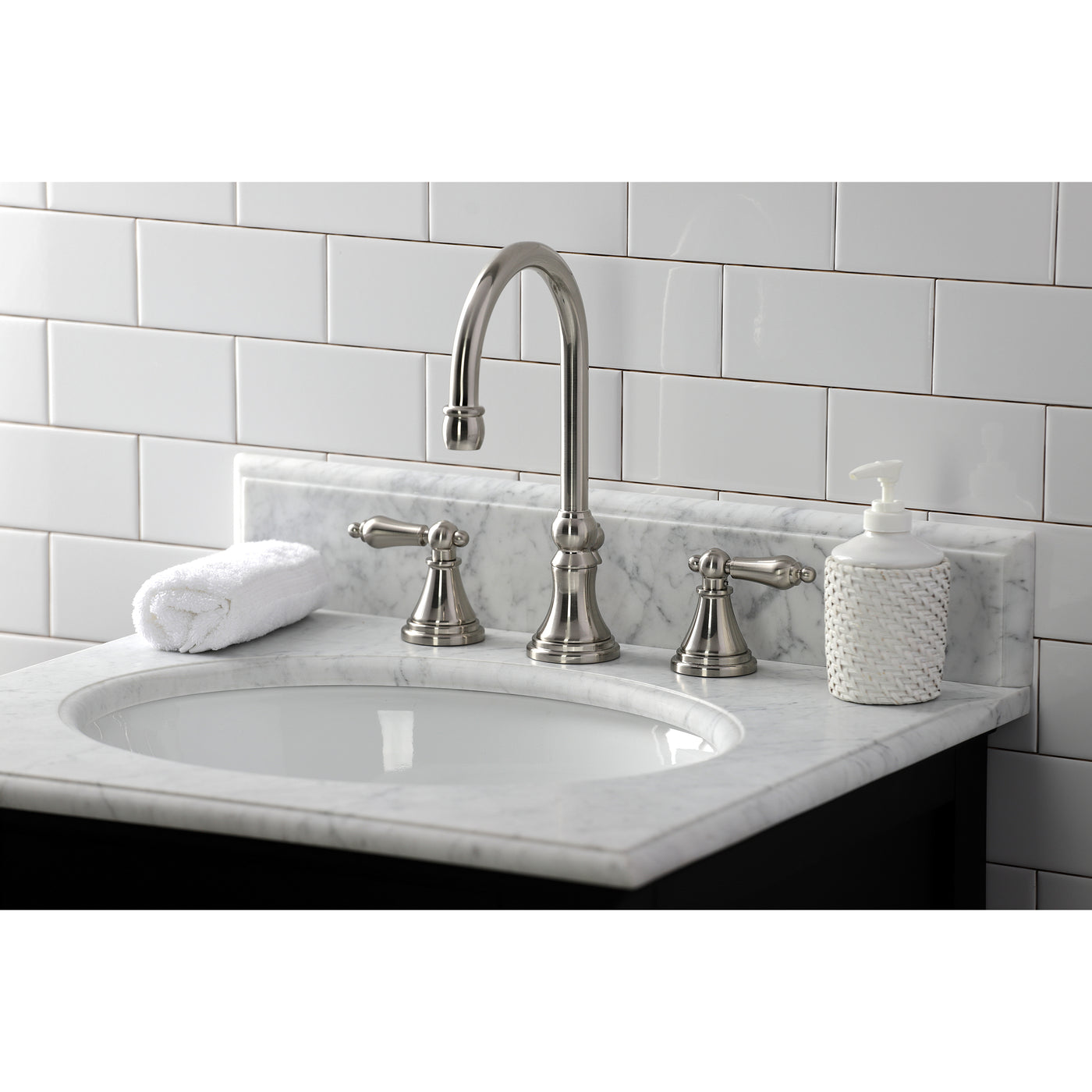 Elements of Design ES2988AL Widespread Bathroom Faucet, Brushed Nickel